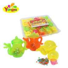 Cool dragon cartoon cup toy with mini fruity hard ball candy
